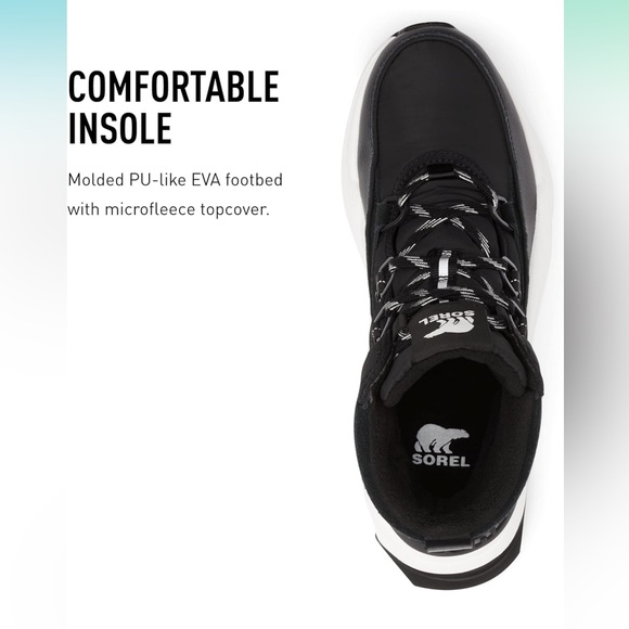 Sorel Women's Kinetic RNEGD Storm Boot. Black. Great condition. Size 7.5. - Picture 5 of 12